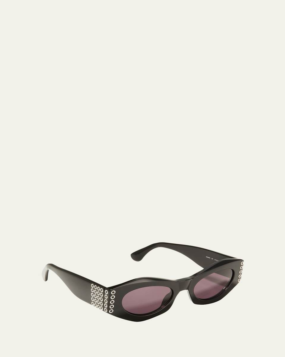 Eyelet Acetate Butterfly Sunglasses